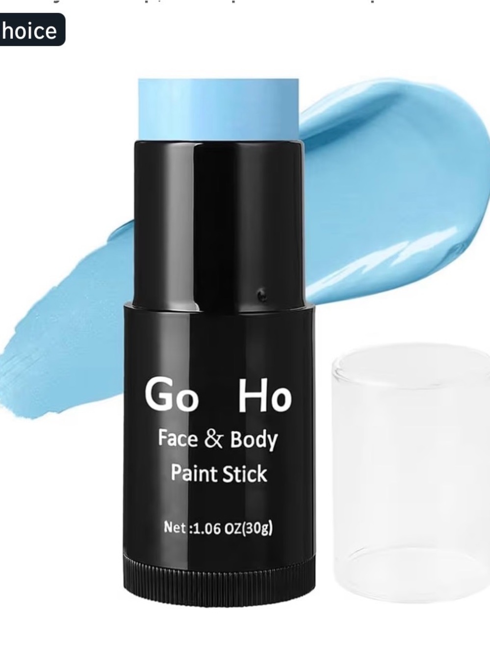 Black Face & Body Paint Stick - Professional Black Cream Pigment